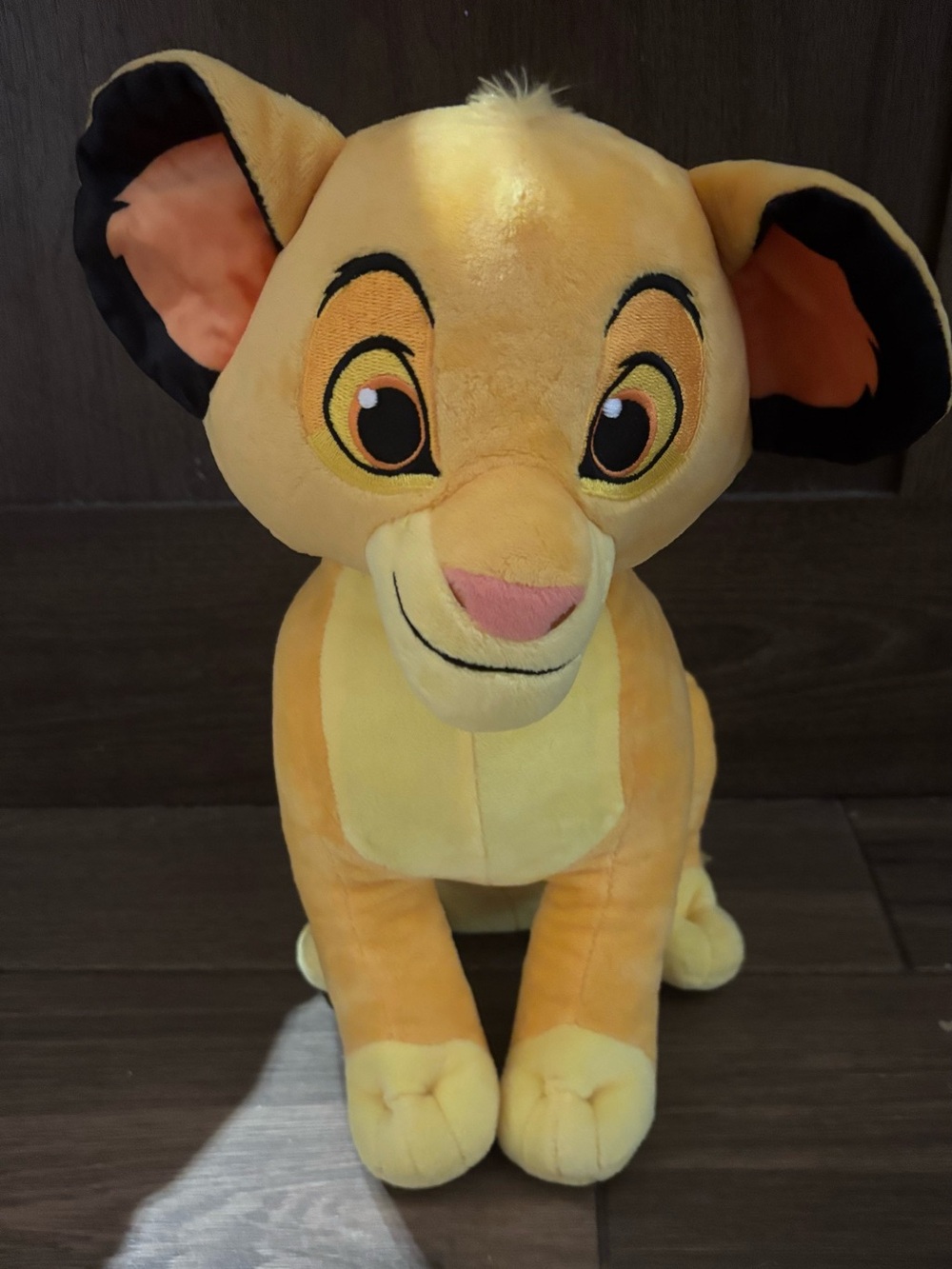 Disney Simba Plush Lion Cub in Yellow with Pink Nose